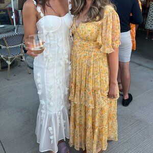 Latest Scoop - Curve Enhancing Bustier Midi Dress White